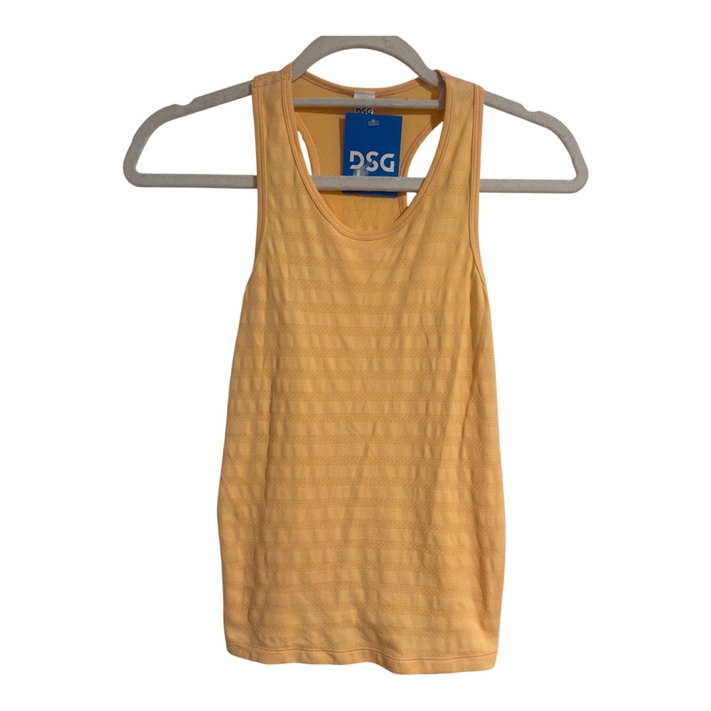 DSG Girls Movement Seamless Mesh Tank Peach Orange Racerback Size M 10-12‎ NEW